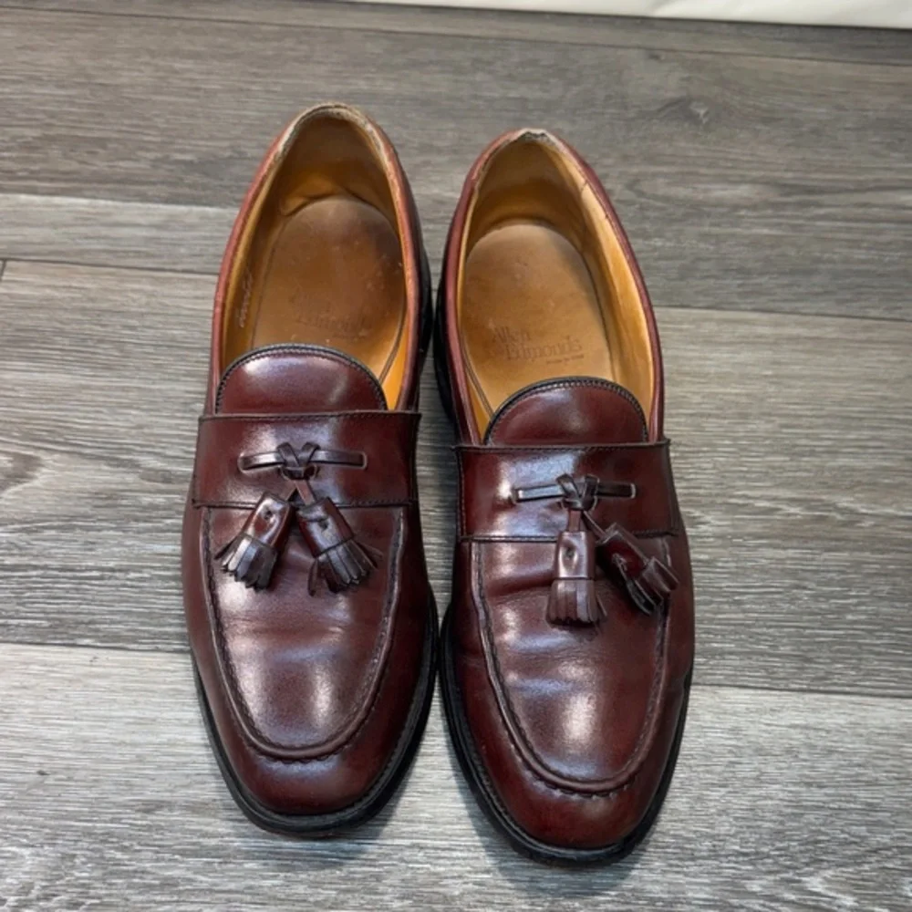 Allen Edmonds Men's Brown Leather Loafers size 10 (j210)